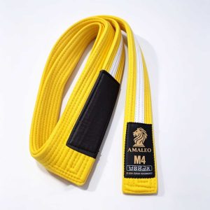 Cinturón BJJ Amarillo-Blanco